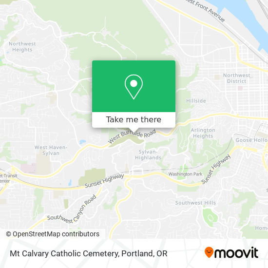 Mt Calvary Catholic Cemetery map