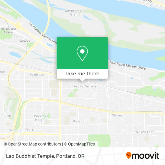 Lao Buddhist Temple map