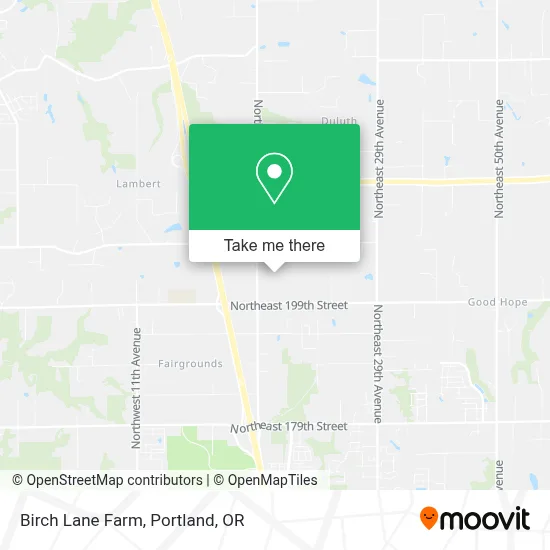 Birch Lane Farm map