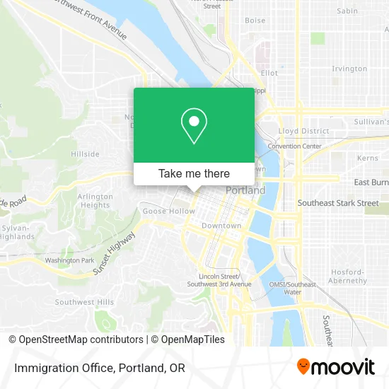 Mapa de Immigration Office