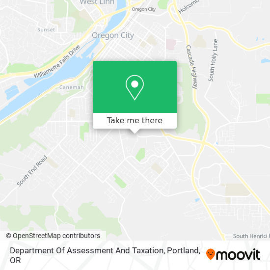 Department Of Assessment And Taxation map