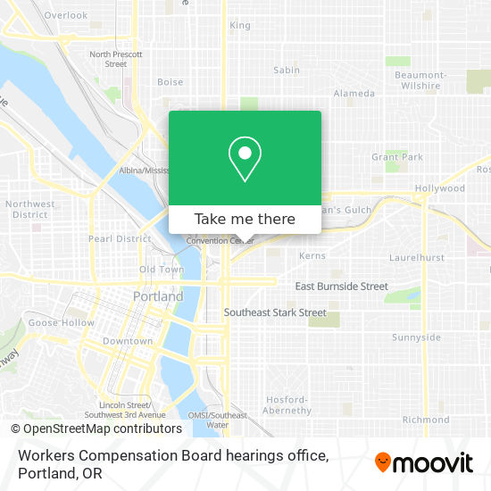 Workers Compensation Board hearings office map