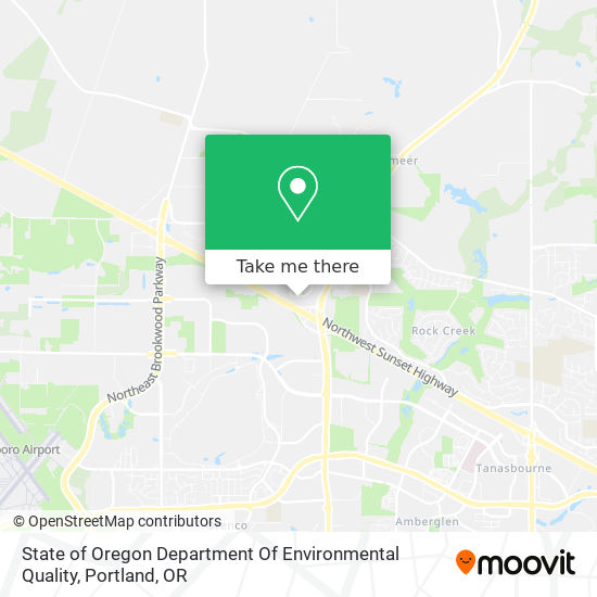Mapa de State of Oregon Department Of Environmental Quality