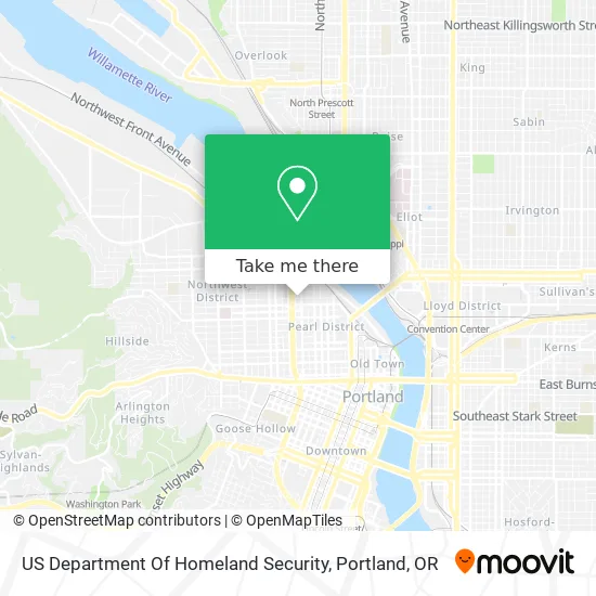 US Department Of Homeland Security map