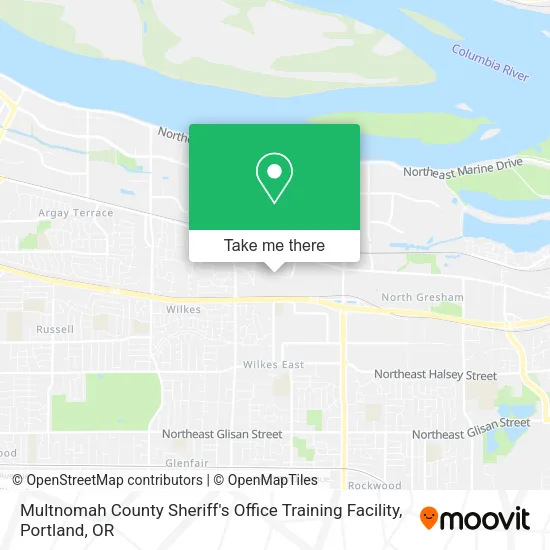 Multnomah County Sheriff's Office Training Facility map