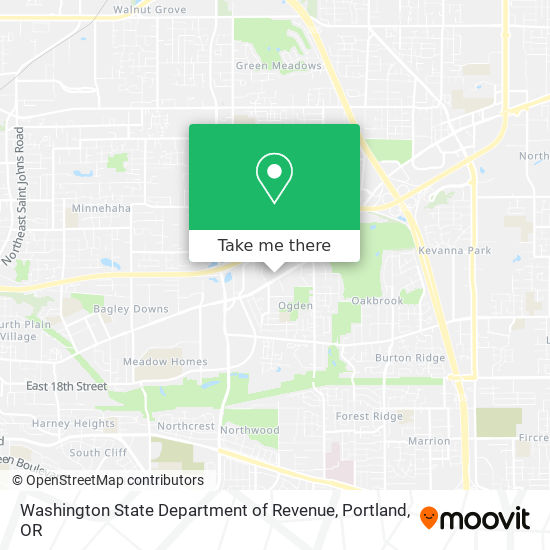 Mapa de Washington State Department of Revenue