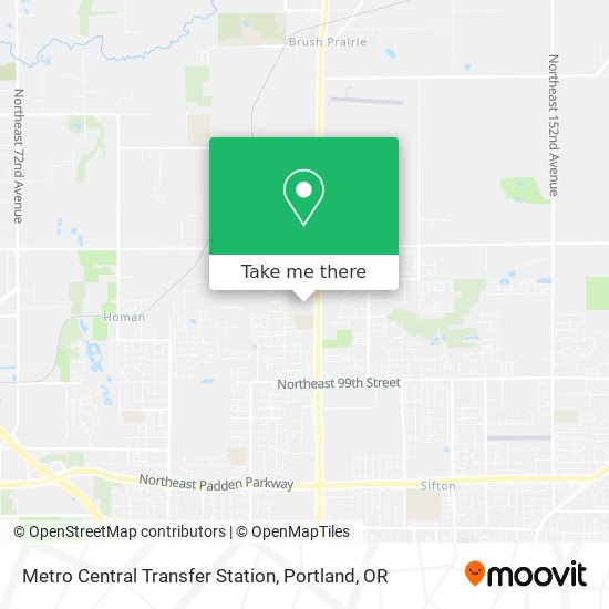 Metro Central Transfer Station map