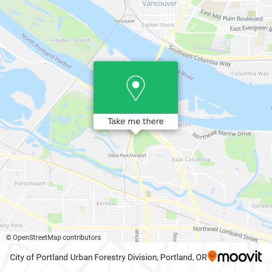 City of Portland Urban Forestry Division map