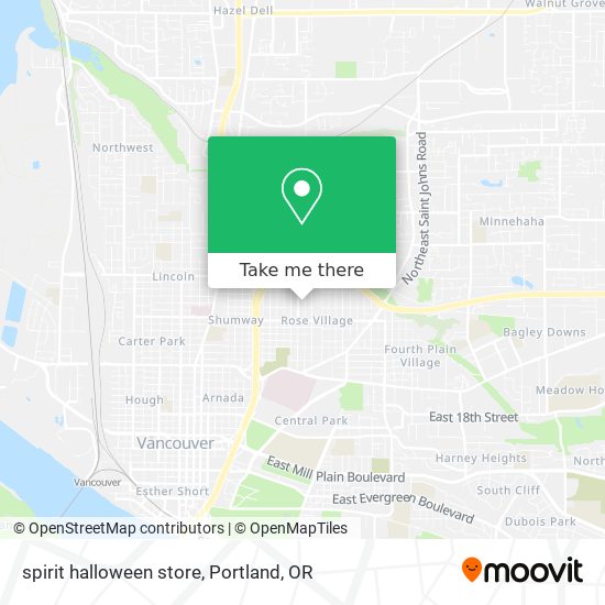 Mapa de spirit halloween store