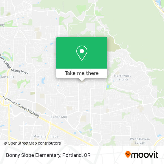 Mapa de Bonny Slope Elementary