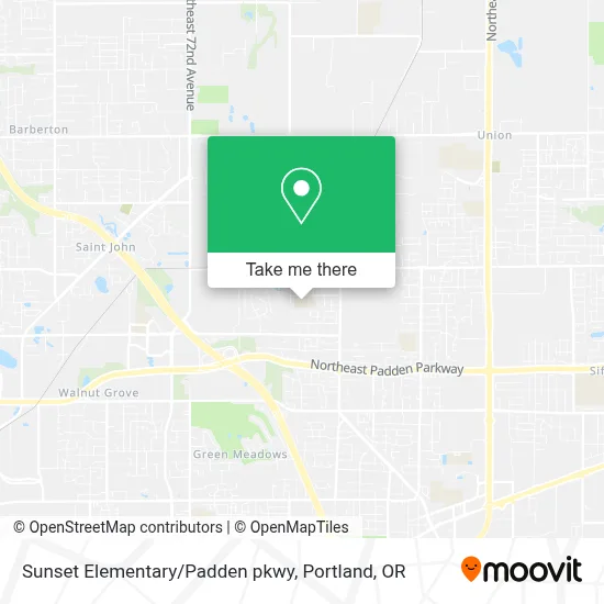 Sunset Elementary/Padden pkwy map