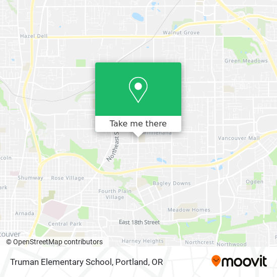 Truman Elementary School map