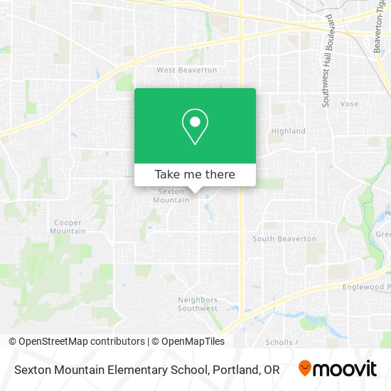 Mapa de Sexton Mountain Elementary School