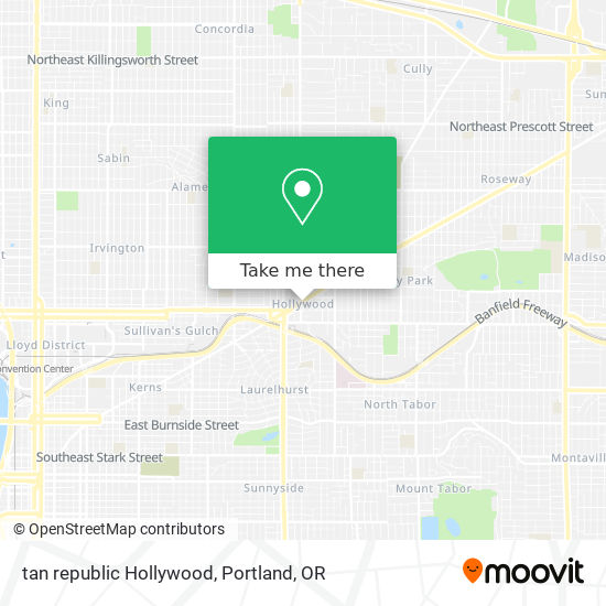 Mapa de tan republic Hollywood