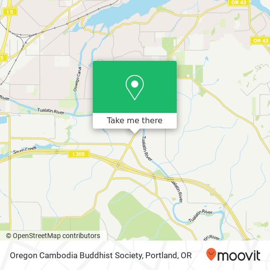 Oregon Cambodia Buddhist Society map