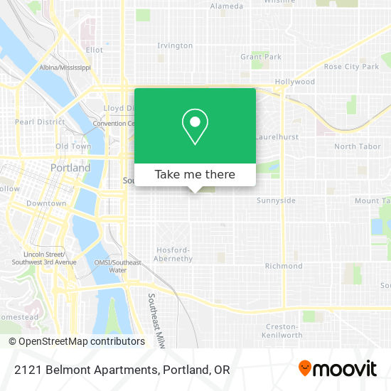 2121 Belmont Apartments map