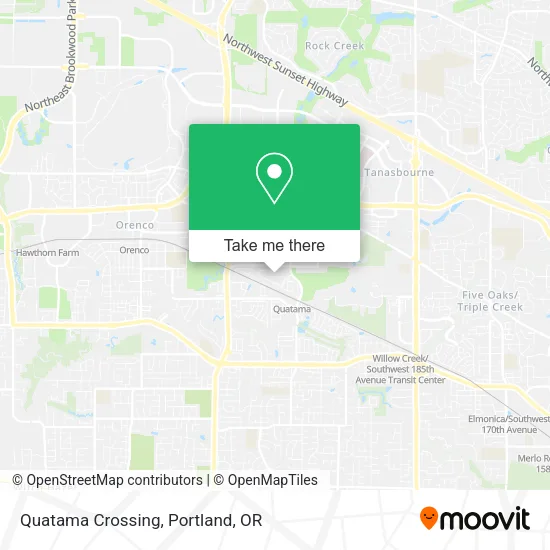 Mapa de Quatama Crossing