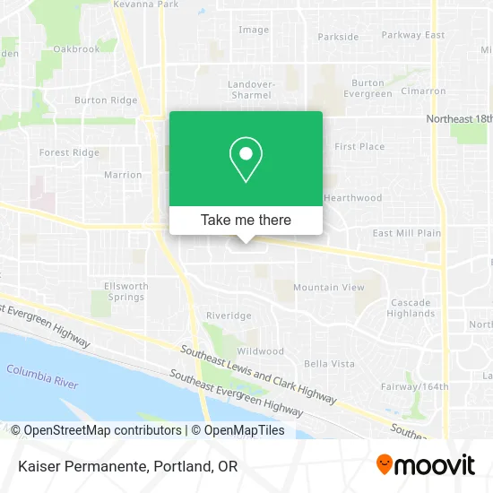 Kaiser Permanente map