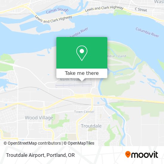 Troutdale Airport map