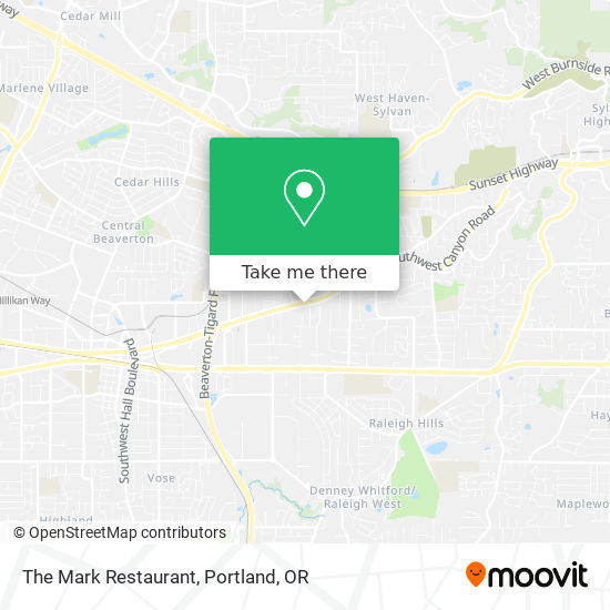 The Mark Restaurant map