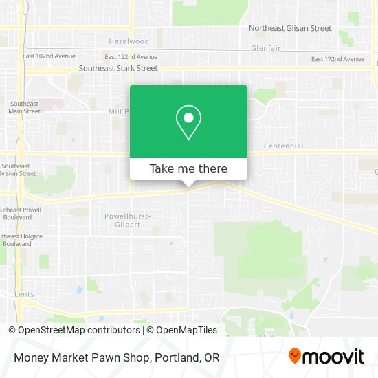 Mapa de Money Market Pawn Shop