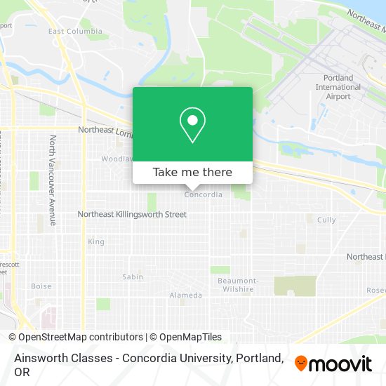 Ainsworth Classes - Concordia University map