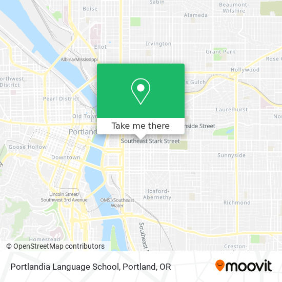 Mapa de Portlandia Language School