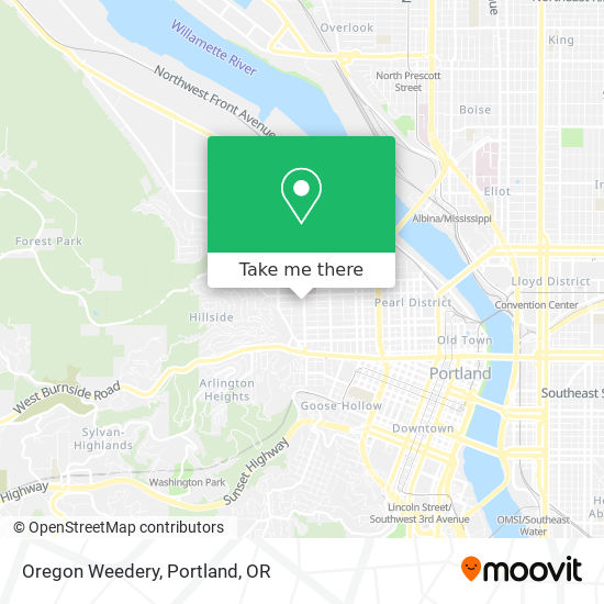 Mapa de Oregon Weedery
