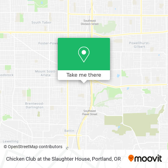 Chicken Club at the Slaughter House map