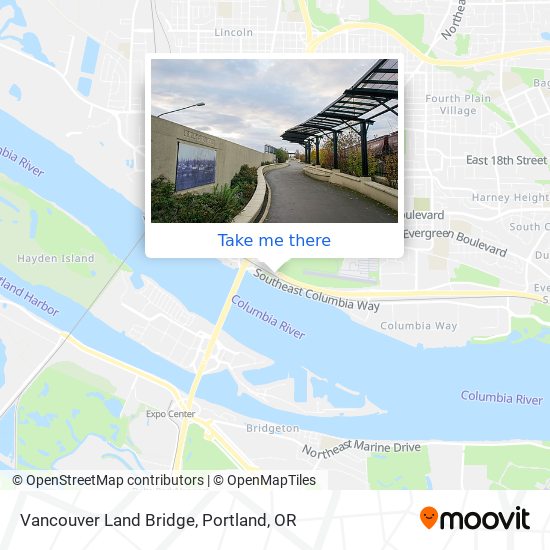 Vancouver Land Bridge map