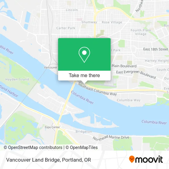 Vancouver Land Bridge map