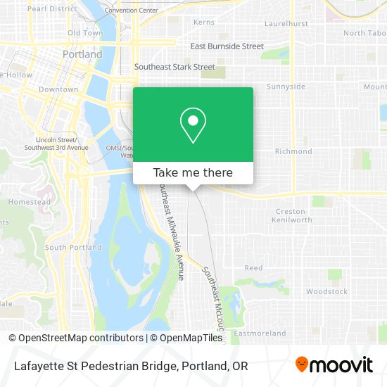 Lafayette St Pedestrian Bridge map