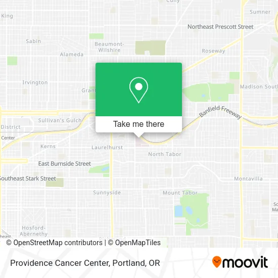 Mapa de Providence Cancer Center