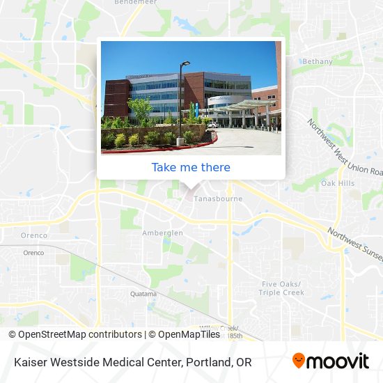 Mapa de Kaiser Westside Medical Center