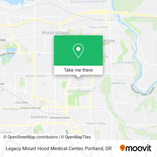 Legacy Mount Hood Medical Center map