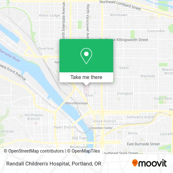 Mapa de Randall Children's Hospital
