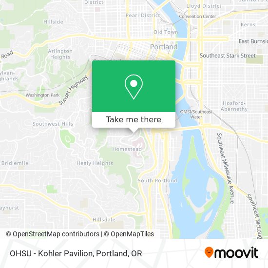 OHSU - Kohler Pavilion map