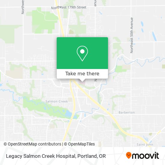 Legacy Salmon Creek Hospital map