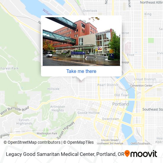 Legacy Good Samaritan Medical Center map