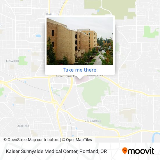 Kaiser Sunnyside Medical Center map