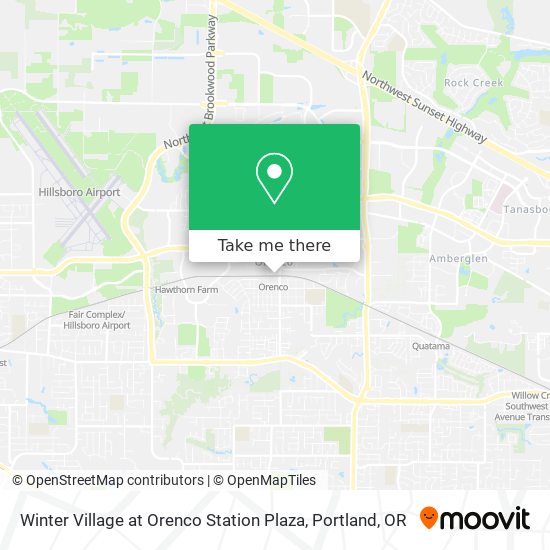 Winter Village at Orenco Station Plaza map