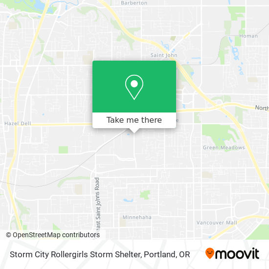 Mapa de Storm City Rollergirls Storm Shelter
