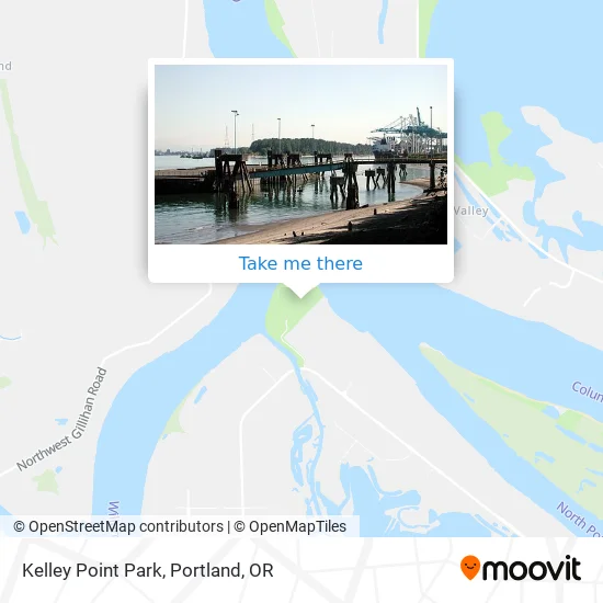 Kelley Point Park map