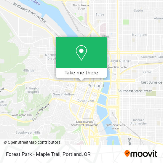 Mapa de Forest Park - Maple Trail