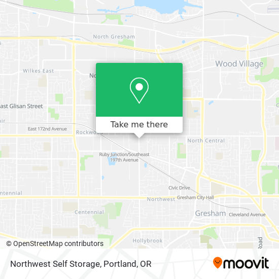 Northwest Self Storage map