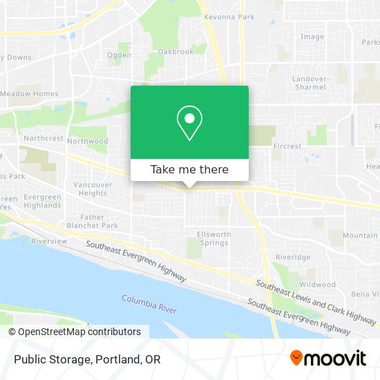 Public Storage map