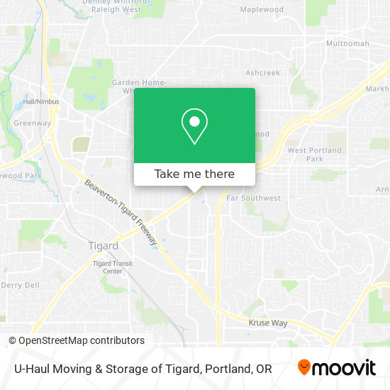 U-Haul Moving & Storage of Tigard map