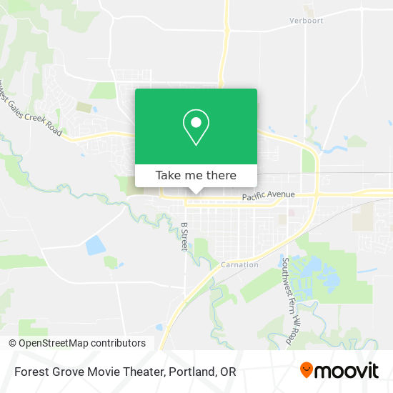 Mapa de Forest Grove Movie Theater