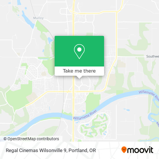 Mapa de Regal Cinemas Wilsonville 9