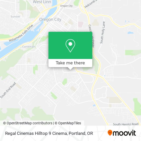 Regal Cinemas Hilltop 9 Cinema map